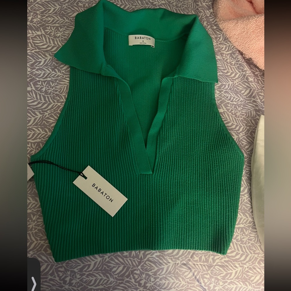 Babaton sculp polo tank